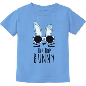 Hip Hop Bunny Girls Boys Easter Shirt Peepin Bunnies Infant Toddler Kids T-Shirt