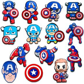 Hero Charms for Clog Shoes Decoration, Superhero Charms Accessories for Boys Men Party Favor (14)