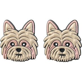 Damorr | Dog Croc Charms | German Shepherd | Yorkshire Yorkie | Compatible with Croc Clogs (2 pack)
