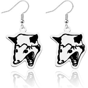 Screaming Possum Earrings Trash Animal Opossum Lovers Gifts Opossum Gifts For Women