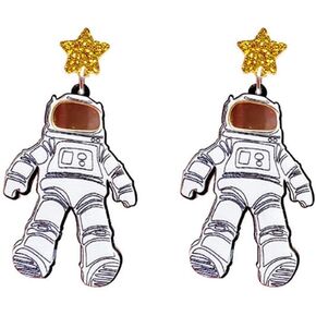 CutieJewelry Womens Astronaut Astro Space Star Space Earrings