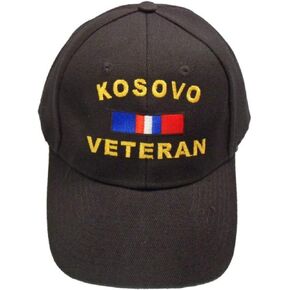 Kosovo Veteran Ribbon Cap Black