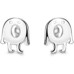 Cute Ghost Cartilage Helix Tiny Stud Earrings 925 Sterling Silver Tragus Screw Back Ball Halloween Hypoallergenic Sleeper Barbell Labret Studs Earring Dainty Jewelry Gifts for Women Teen Girls Daughter 20G