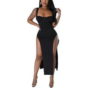 Ekaliy المرأة مثير مشد فستان الساتان الحرير Bodycon فساتين تاريخ فستان الليل in Kuwait