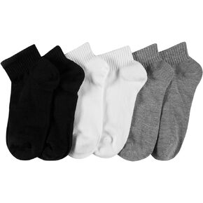 Sof Sole Women’s Multi-Pack Low Quarter Non-Cushioned Super Soft Comfort Basic Ankle Sock (6-pair)