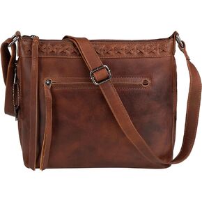 Lady Conceal Concealed Carry Faith leather Crossbody Purse for Women YKK Locking Universal Holster Shoulder Bag