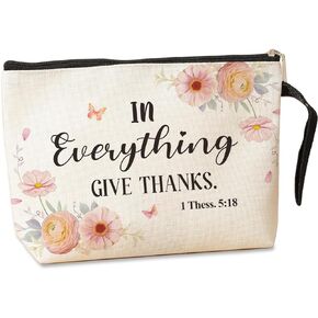 Inspirational Christian Gifts for Women Makeup Bag Encouragement Religious Gifts Makeup Zipper Pouch Bag Bible Verse Cosmetic Bag Scripture Christmas Birthday Gifts Skincare Bag for Her Bride to Be