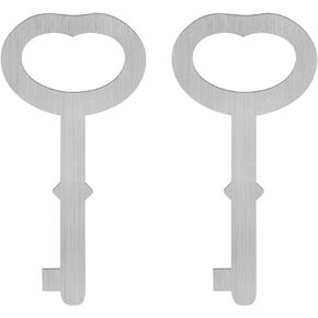 Cedar Box Key for Lane Mini Lock Souvenir & Jewelry Box - Mini Jewelry Box Spare Key [Silver - 2 Pack]