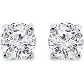 Cate & Chloe 2Ct. أقراط بيونسيه فضية مرصعة بحجر كريم، مجموعة أقراط فضية كبيرة دائرية رائعة مرصعة بالكريستال للنساء، مجوهرات نسائية in Kuwait