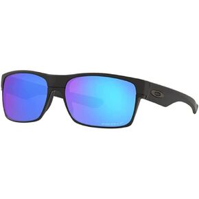 Oakley Twoface Sunglasses Matte Black with Prizm Sapphire Polarized Lens