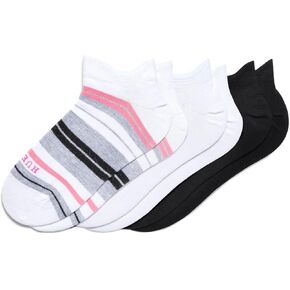 HUE womens The Perfect Sneaker Low Cut Liner 3 Pair Pack