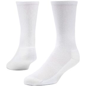 Maggie’s Organic Cotton Crew Sports Socks for Men & Women - One Pair Medium Size White - Crew 9-11