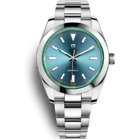 HaiQin Pagani Design 1733 Men's Automatic Mechanical Watches Japan NH35A Movement Green Synthetic Sapphire Lightning Pointer 100M Waterproof Fashion Casual Sports WristWatches