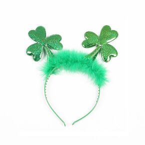 Kistreao St. Patrick's Headband Shamrock Hair Band Sparkle Clover Hair Accessories for Girls Women St. Patrick's Day Party Gift in Kuwait