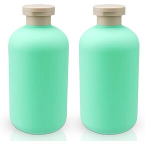 زجاجات ضغط للسائل، 6.7 أونصة/200 مل، زجاجات شامبو وبلسم للسفر لمستلزمات التجميل، زجاجات بلاستيكية مع غطاء قلاب، حاوية لوشن قابلة لإعادة الملء، قطعتين in Kuwait