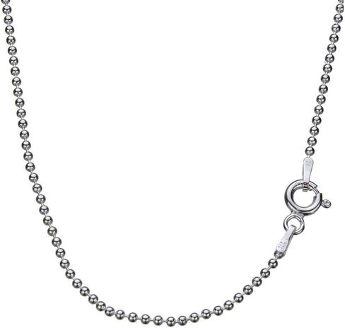 Sterling Silver Shamrock Clover Pendant 1.5mm Ball Chain Necklace Italy in Kuwait