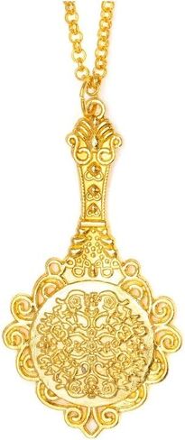 I.G.N.Y. Design Vintage Retro Mirror Pendant Necklace Victorian Gothic Jewelry in Kuwait