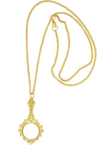 I.G.N.Y. Design Vintage Retro Mirror Pendant Necklace Victorian Gothic Jewelry in Kuwait