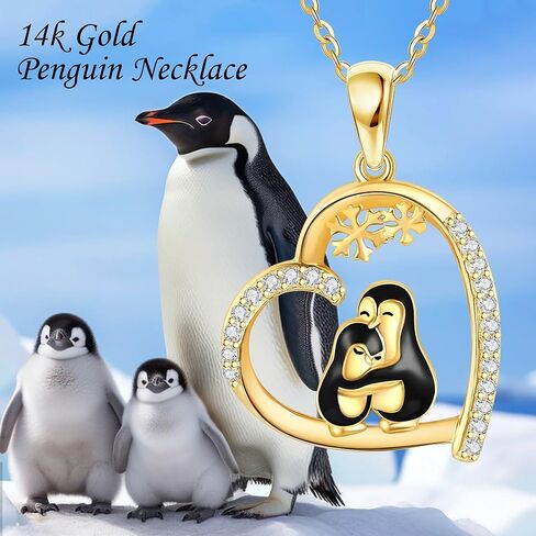 قلادة بطريق من الذهب الخالص عيار 14 قيراط، قلادة على شكل حيوان لطيف، مجوهرات من الذهب الحقيقي للنساء والبنات، هدايا الكريسماس وعيد الحب in Kuwait