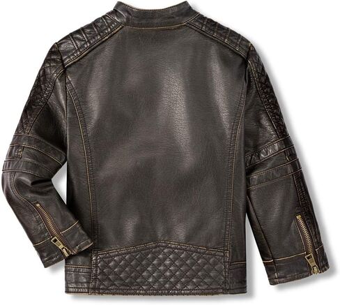 سترات للأولاد من الجلد الصناعي وسترات الدراجات النارية للفتيات الصغيرات ومعاطف الأطفال مقاومة للماء والرياح in Kuwait