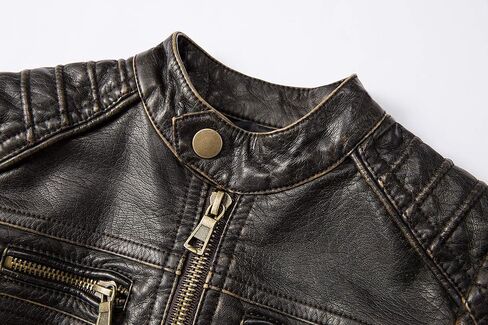 سترات للأولاد من الجلد الصناعي وسترات الدراجات النارية للفتيات الصغيرات ومعاطف الأطفال مقاومة للماء والرياح in Kuwait