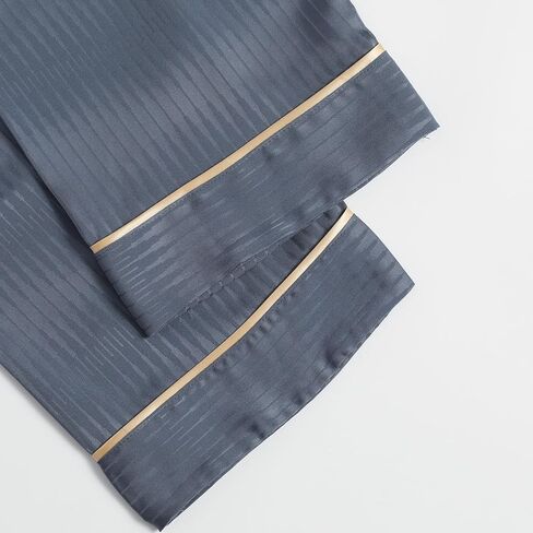 طقم بيجامات رجالي بأكمام طويلة من الحرير خفيف الوزن in Kuwait