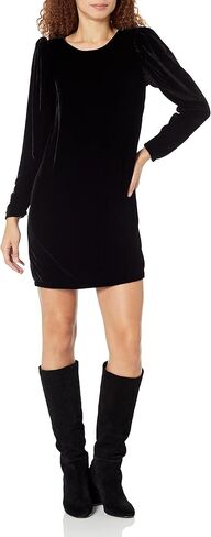 Velvet by Graham & Spencer Women's Aggie Long Sleeve Velvet Midi Dress in Saudi Arabia