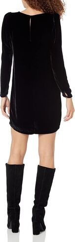 Velvet by Graham & Spencer Women's Aggie Long Sleeve Velvet Midi Dress in Saudi Arabia