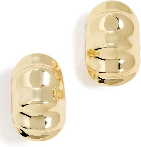 By Adina Eden Women's Indented Stud Earrings in Kuwait