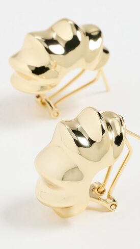 By Adina Eden Women's Indented Stud Earrings in Kuwait