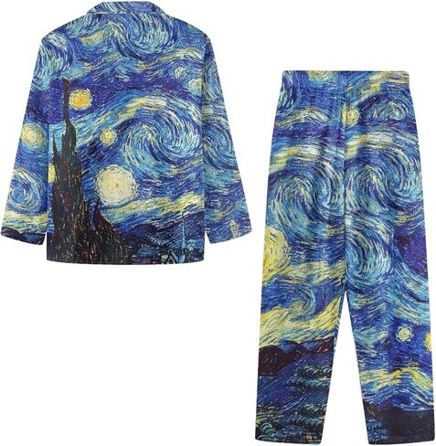 Women's Pajama Sets Night Shirts for Women Sleepwear Casual Lapel Pjs Set Soft Button Down Pjs for Women Set Gifts in Saudi Arabia