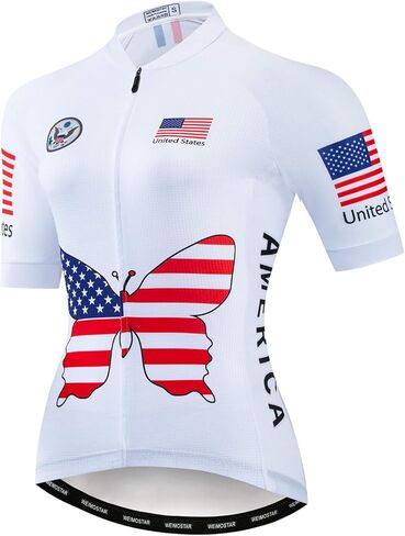 Women's Cycling Jersey, Short Sleeved Bike Shirt Mountain Jersey Comfortable Quick Dry Wear Top in Saudi Arabia