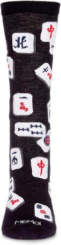 MeMoi Mahjong Bamboo Blend Crew Socks in Saudi Arabia