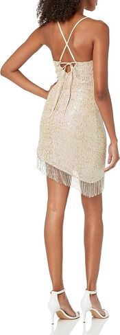 Speechless Women's Sleeveless Asymmetrical Sequined Party Dress in Saudi Arabia