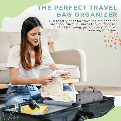4-in-1 Hanging Toiletry bag - Roll-Up Makeup Bag - 4 Detachable PVC Zip Pouches – 600D Oxford Fabric, Versatile Travel Toiletry Organizer Bag - Makeup, Cosmetics, First Aid, Medicine Personal Care,… in Saudi Arabia