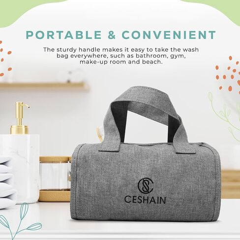 4-in-1 Hanging Toiletry bag - Roll-Up Makeup Bag - 4 Detachable PVC Zip Pouches – 600D Oxford Fabric, Versatile Travel Toiletry Organizer Bag - Makeup, Cosmetics, First Aid, Medicine Personal Care,… in Saudi Arabia