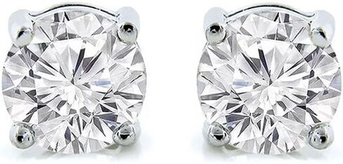 Cate & Chloe 2Ct. أقراط بيونسيه فضية مرصعة بحجر كريم، مجموعة أقراط فضية كبيرة دائرية رائعة مرصعة بالكريستال للنساء، مجوهرات نسائية in Kuwait