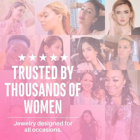 Cate & Chloe 2Ct. أقراط بيونسيه فضية مرصعة بحجر كريم، مجموعة أقراط فضية كبيرة دائرية رائعة مرصعة بالكريستال للنساء، مجوهرات نسائية in Kuwait