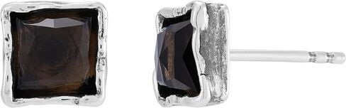 Silpada 'Dusk ‘Til Dawn' Sterling Silver Smokey Quartz Stud Earrings in Saudi Arabia