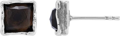 Silpada 'Dusk ‘Til Dawn' Sterling Silver Smokey Quartz Stud Earrings in Saudi Arabia