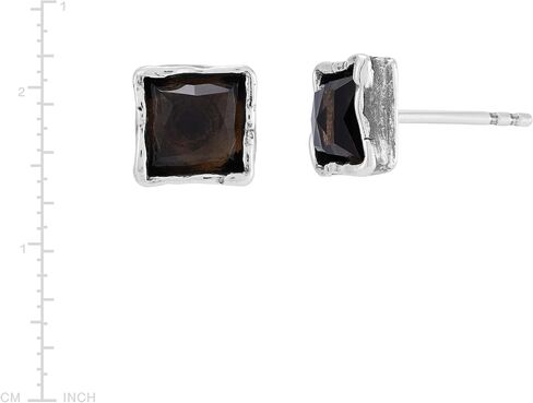 Silpada 'Dusk ‘Til Dawn' Sterling Silver Smokey Quartz Stud Earrings in Saudi Arabia