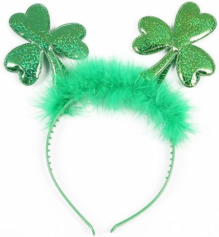 Kistreao St. Patrick's Headband Shamrock Hair Band Sparkle Clover Hair Accessories for Girls Women St. Patrick's Day Party Gift in Kuwait
