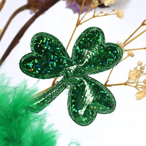 Kistreao St. Patrick's Headband Shamrock Hair Band Sparkle Clover Hair Accessories for Girls Women St. Patrick's Day Party Gift in Kuwait