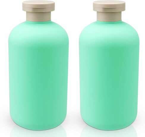 زجاجات ضغط للسائل، 6.7 أونصة/200 مل، زجاجات شامبو وبلسم للسفر لمستلزمات التجميل، زجاجات بلاستيكية مع غطاء قلاب، حاوية لوشن قابلة لإعادة الملء، قطعتين in Kuwait