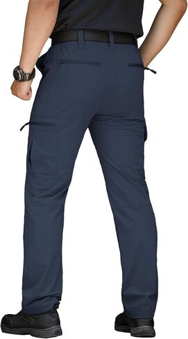 MANSDOUR Men's Lightweight Hiking Pants Quick Dry Water Resistant Tactical Work Outdoor Fishing Cargo Trousers in Saudi Arabia