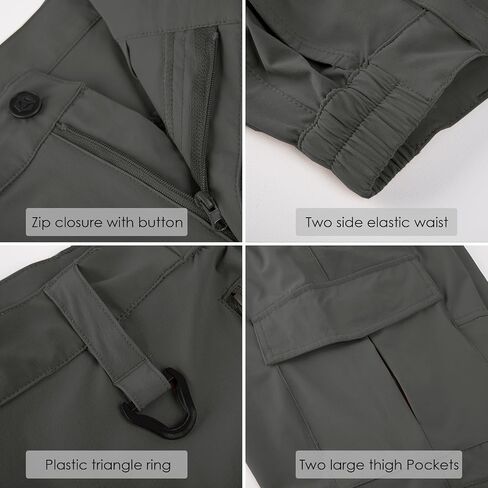 MANSDOUR Men's Lightweight Hiking Pants Quick Dry Water Resistant Tactical Work Outdoor Fishing Cargo Trousers in Saudi Arabia
