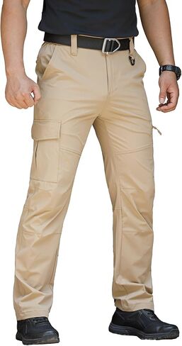 MANSDOUR Men's Lightweight Hiking Pants Quick Dry Water Resistant Tactical Work Outdoor Fishing Cargo Trousers in Saudi Arabia