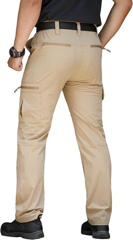 MANSDOUR Men's Lightweight Hiking Pants Quick Dry Water Resistant Tactical Work Outdoor Fishing Cargo Trousers in Saudi Arabia