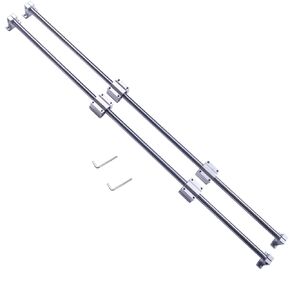 2PCS Linear Motion Rod Shaft Guide 20mm x 1000mm Linear Bearing Slide Set with 4PCS Block Bearings SCS20UU + 4PCS Aluminum Rail Support SK20 Linear Motion Set CNC Parts Kits for 3D Printer, DIY, CNC