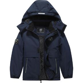 Kid's Waterproof Ski Jacket Warm Winter Coat Boys Snowboarding Jackets Outdoor
